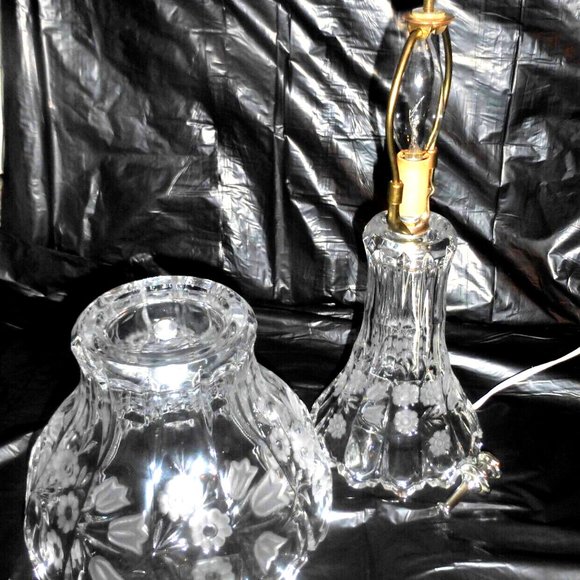 MYCOL -  Pinwheel CRYSTAL TABLE LAMP Electric Lamp Vintage Lamp Night Light - Picture 6 of 6